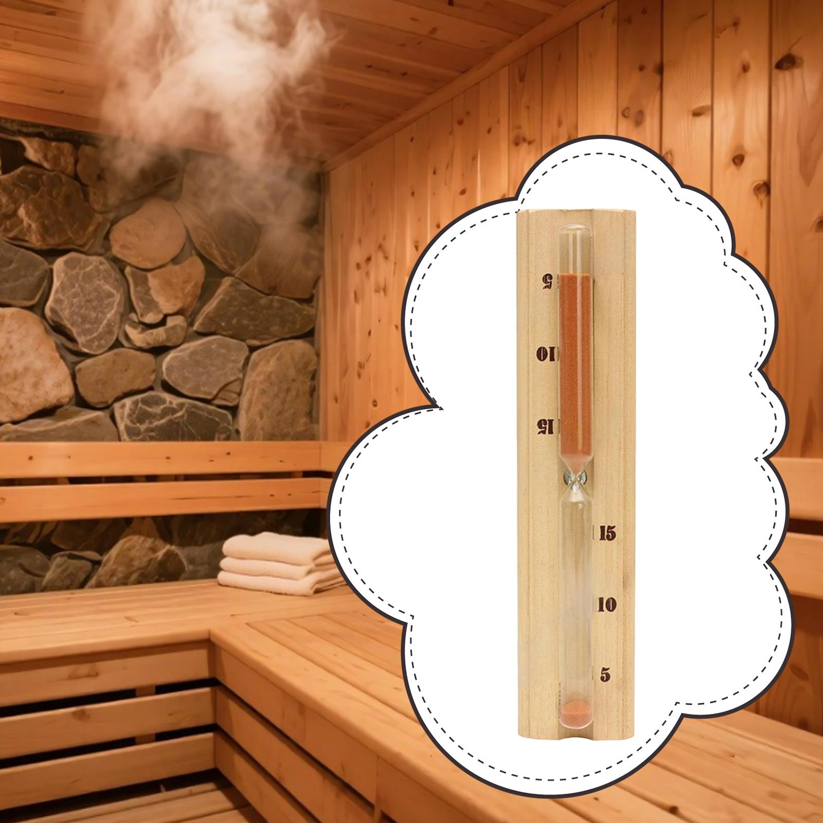 Spa Wellness Usa - Clessidra in Legno Resistente al Calore