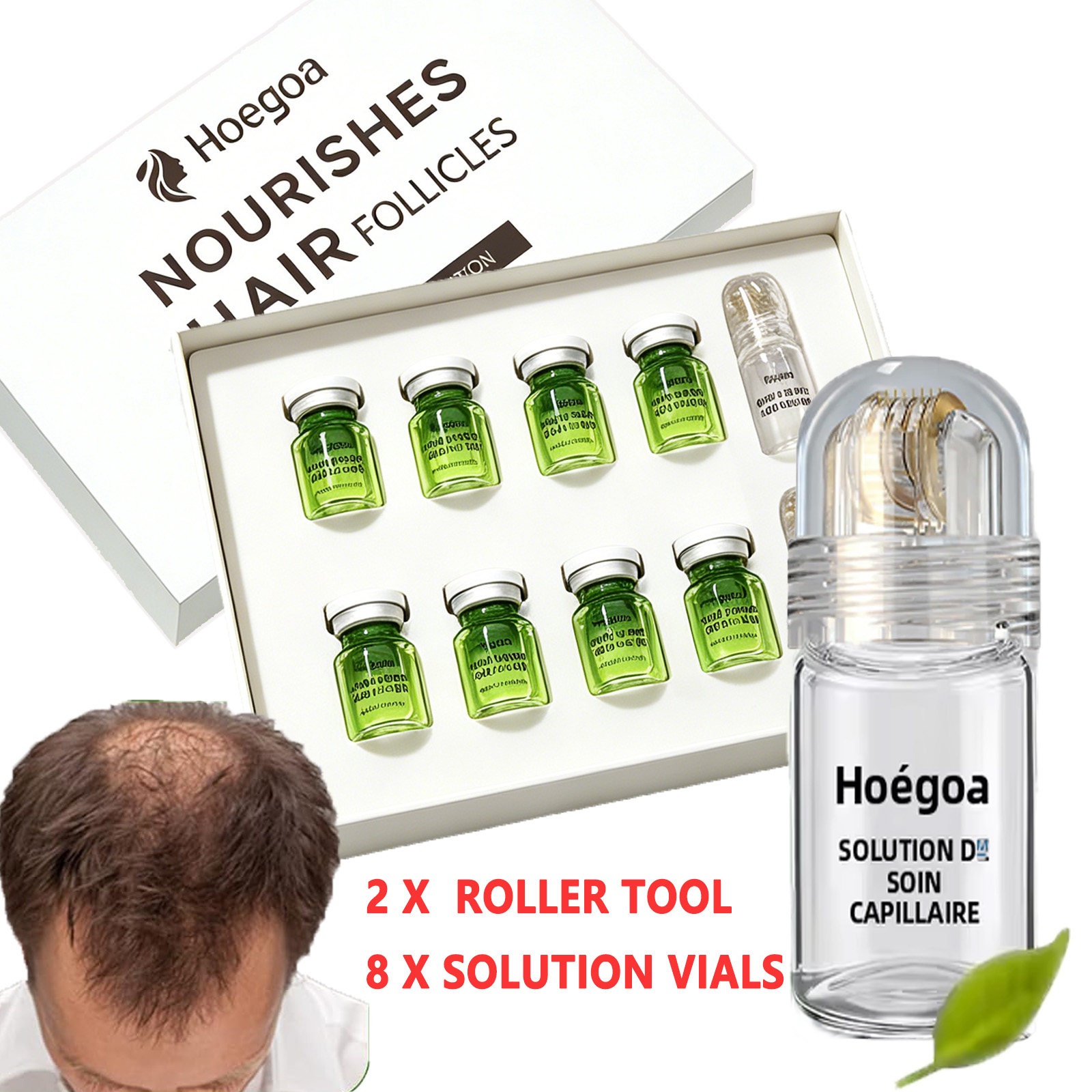 Derma Roller 0.25 - Set di Rulli a Microaghi per
