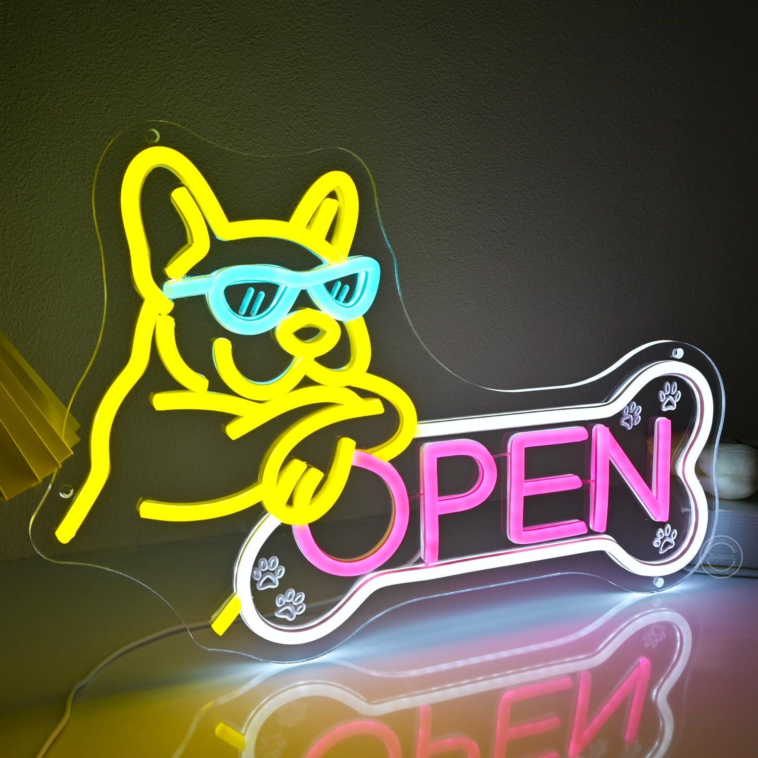 Insegna al Neon 'Pet Shop Open - Spa & Wellness Joule recensione e prezzo