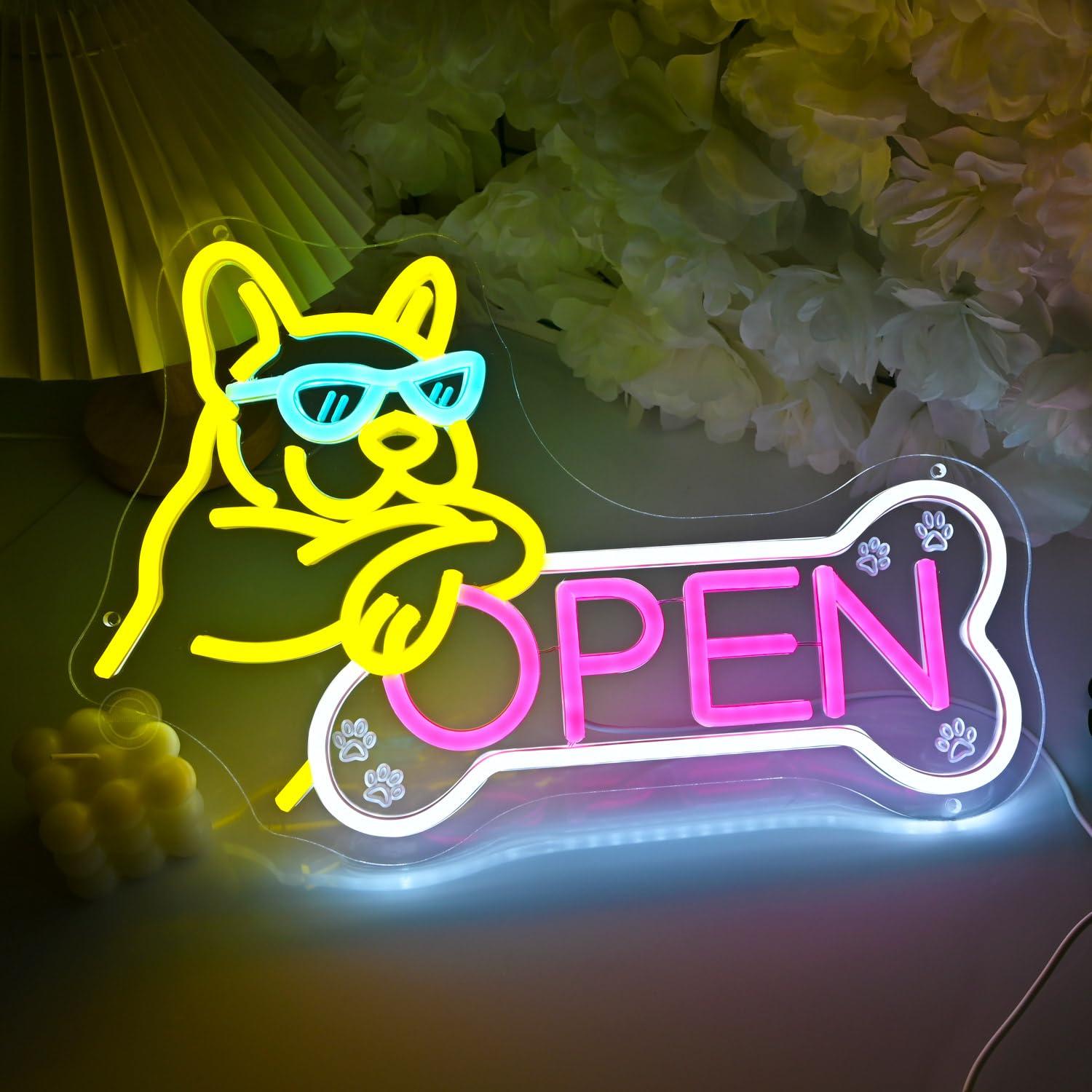 Insegna al Neon 'Pet Shop Open - Spa & Wellness Joule recensione e prezzo